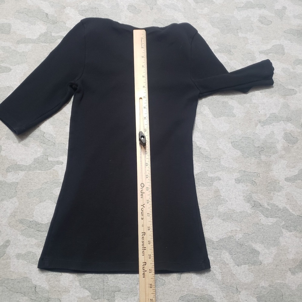Sundance Top Womens XS Black Pullover Half Sleeve - Picture 8 of 9